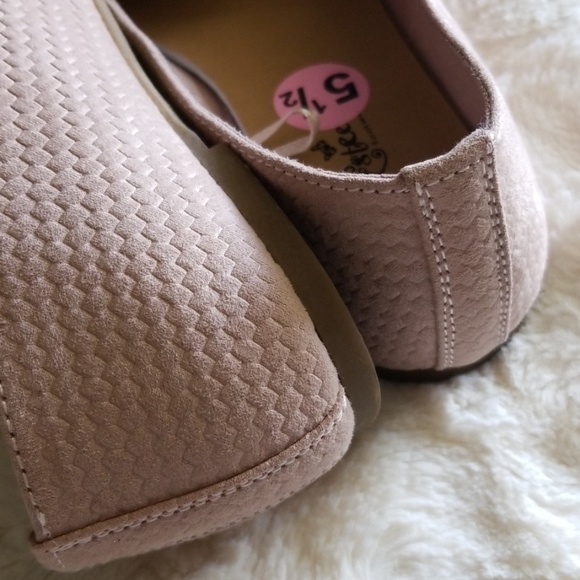 COPY - Plush Pink Suede Flats - Picture 3 of 4
